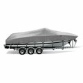 Eevelle Boat Cover CUDDY CABIN Inboard Fits 26ft 6in L up to 120in W Charcoal SBVCDY26120-CHG